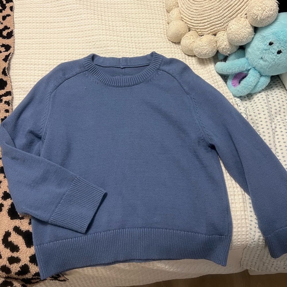 Abercrombie & Fitch Dusty Blue Crew Neck Sweater